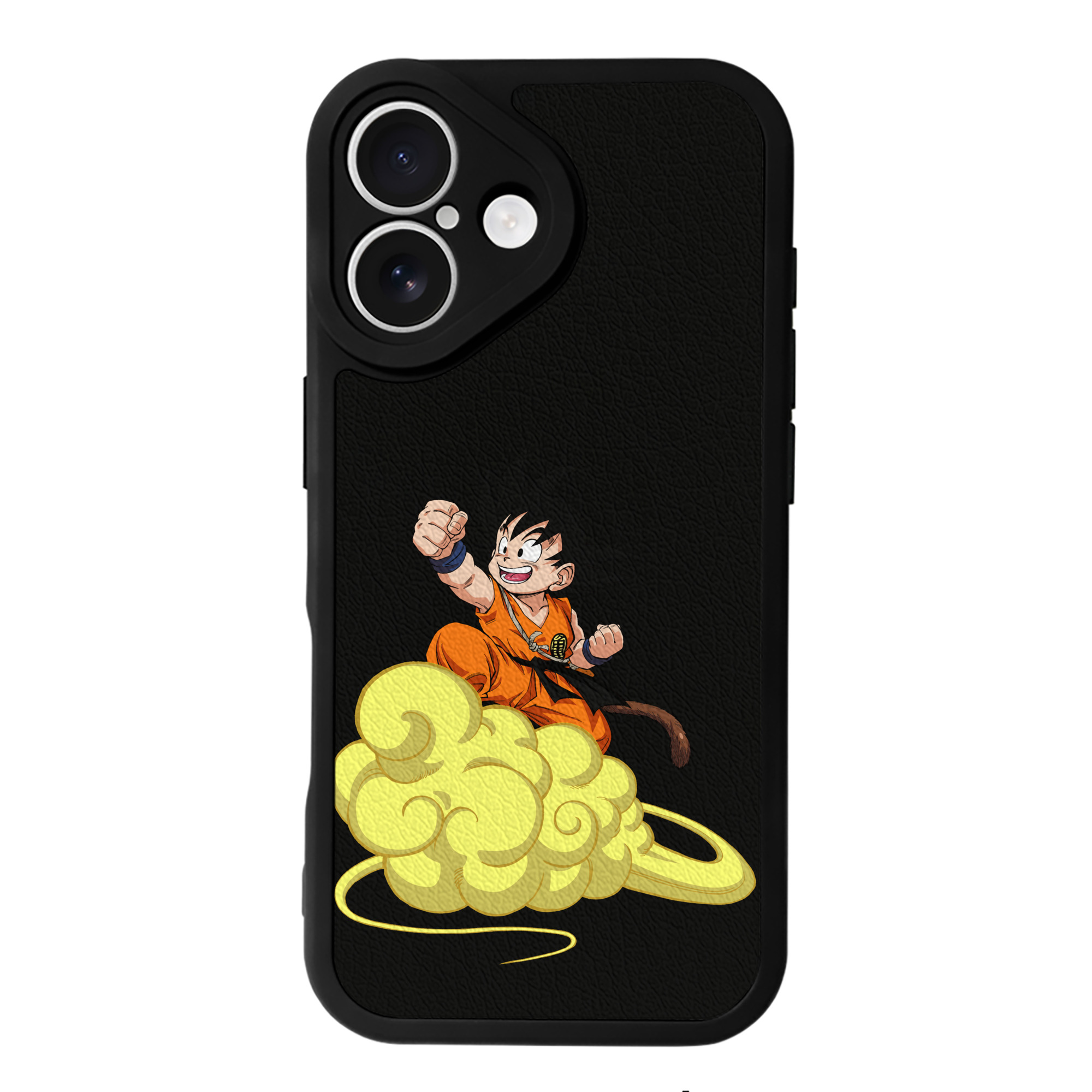 （画像用） ドラゴンボール 孫悟空（そん ごくう）Son Goku カカロット DRAGON BALL Kakarotto 【iPhone 16シリーズ対応】シリコンスマホケース（レザー調） 材質：シリコン